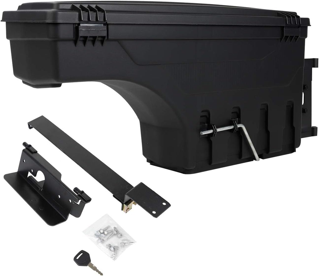 Truck Bed Wheel Well Storage Case Tool Box Black Lockable Storage Box Unit One Pair I3831