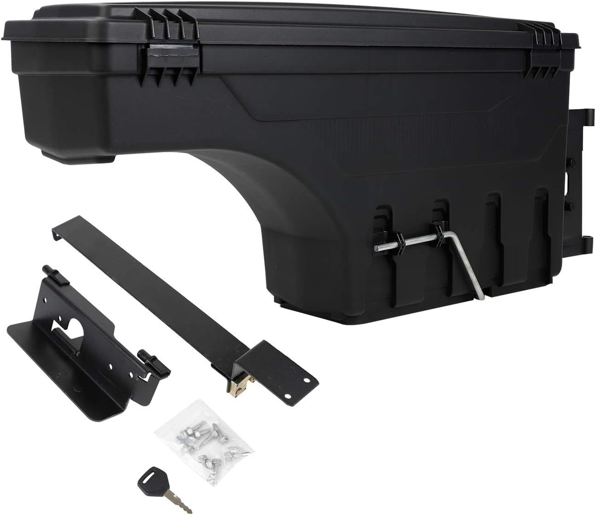 Truck Bed Wheel Well Storage Case Tool Box Black Lockable Storage Box Unit One Pair I3831