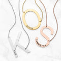 Oversized Initial Station Necklace O189