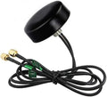 4G LTE Omni Puck Antenna with 3' Dual Diversity SMA Male Connector Cables, Pack of 2 T993