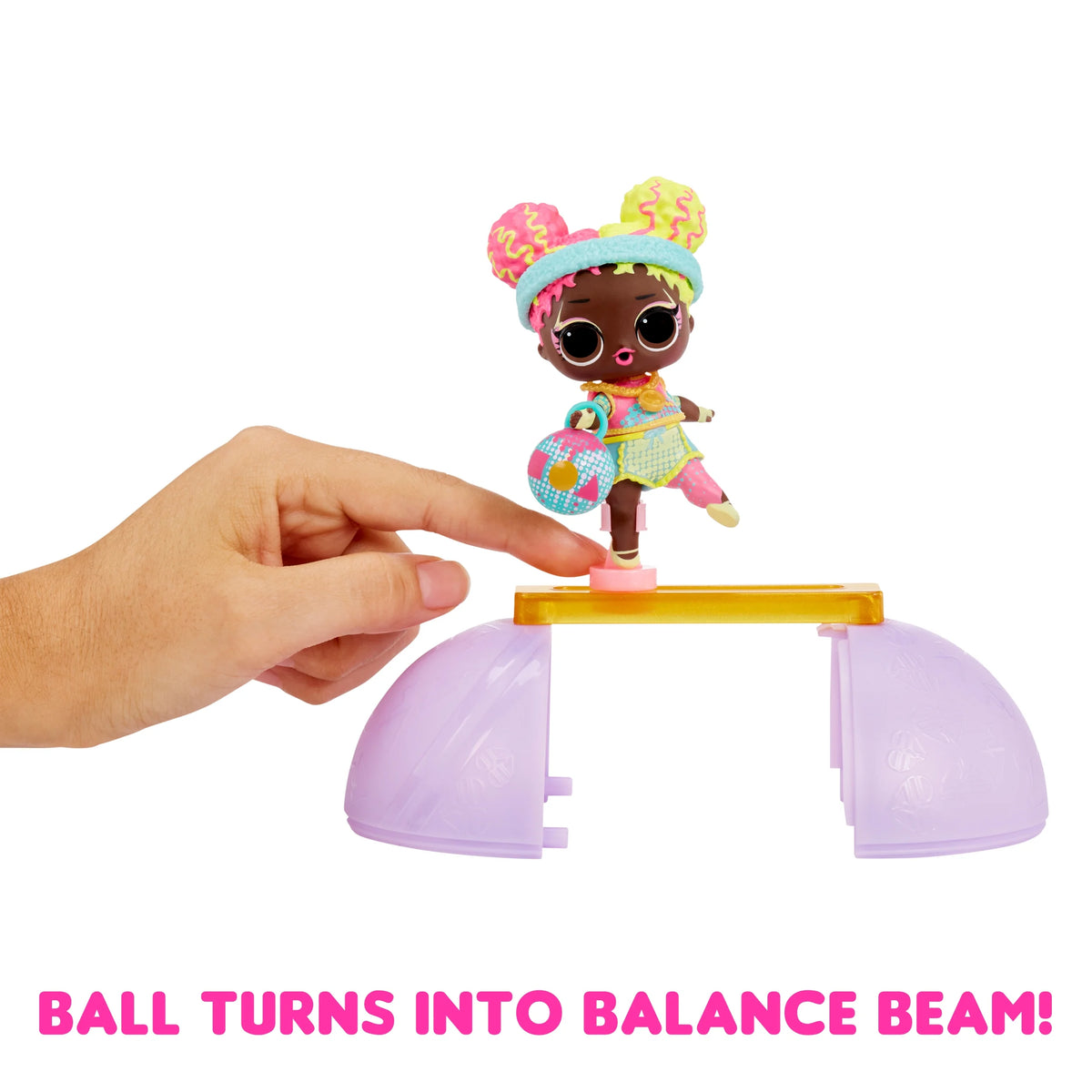LOL Surprise Gymnastics Doll with 8 Surprises, Balance Beam Ball, Ages 4+ D187294