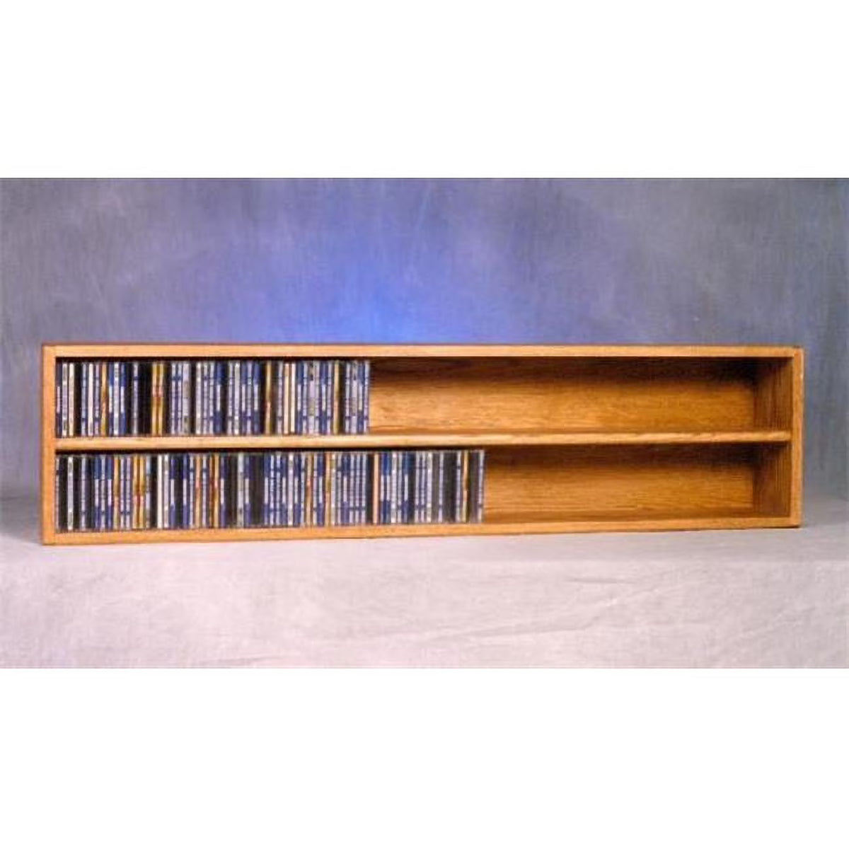 Solid Oak Wall or Shelf Mount CD Cabinet C60683