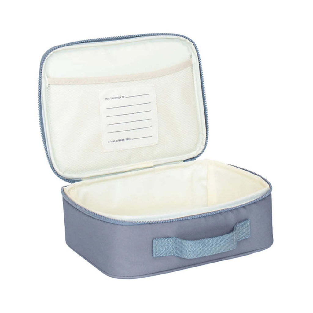 Blue Insulated Recycled Fabric Lunch Bag Q70575