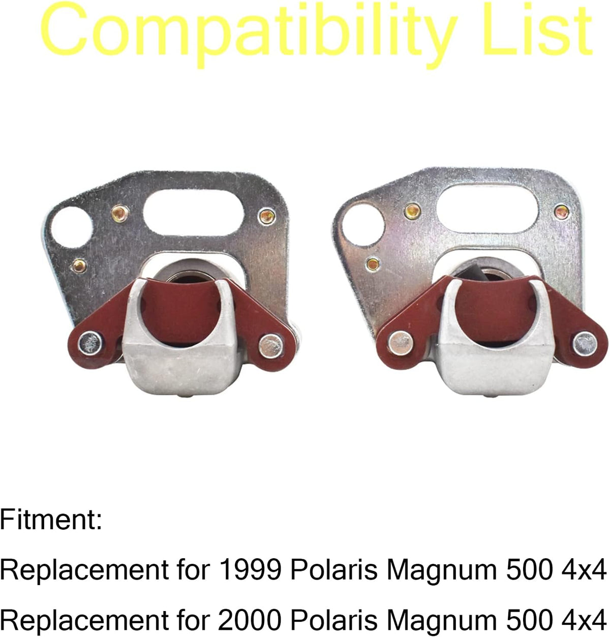 Front Brake Caliper Set with Pads Pack of 2 D7076