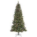 6 ft Snow Tipped Pine and Berry Artificial Christmas Tree with 250 Clear Lights X386