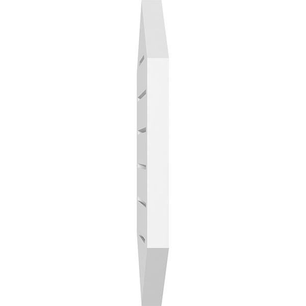 28x22W x 36x22H Vertical Peaked Surface Mount PVC Gable Vent F27826