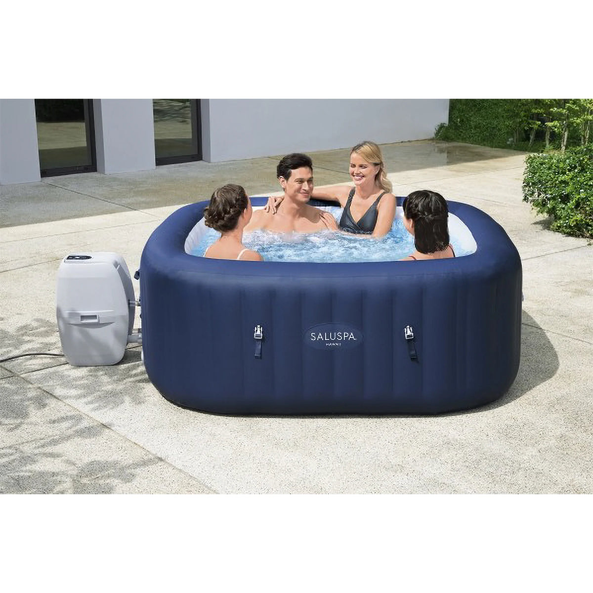 Blue Square Inflatable Hot Tub Q20545
