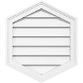 28x22W x 36x22H Vertical Peaked Surface Mount PVC Gable Vent F27826