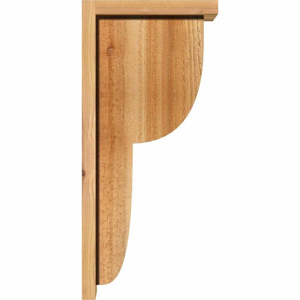 Rough Sawn Corbel with Backplate, Western Red Cedar J5246