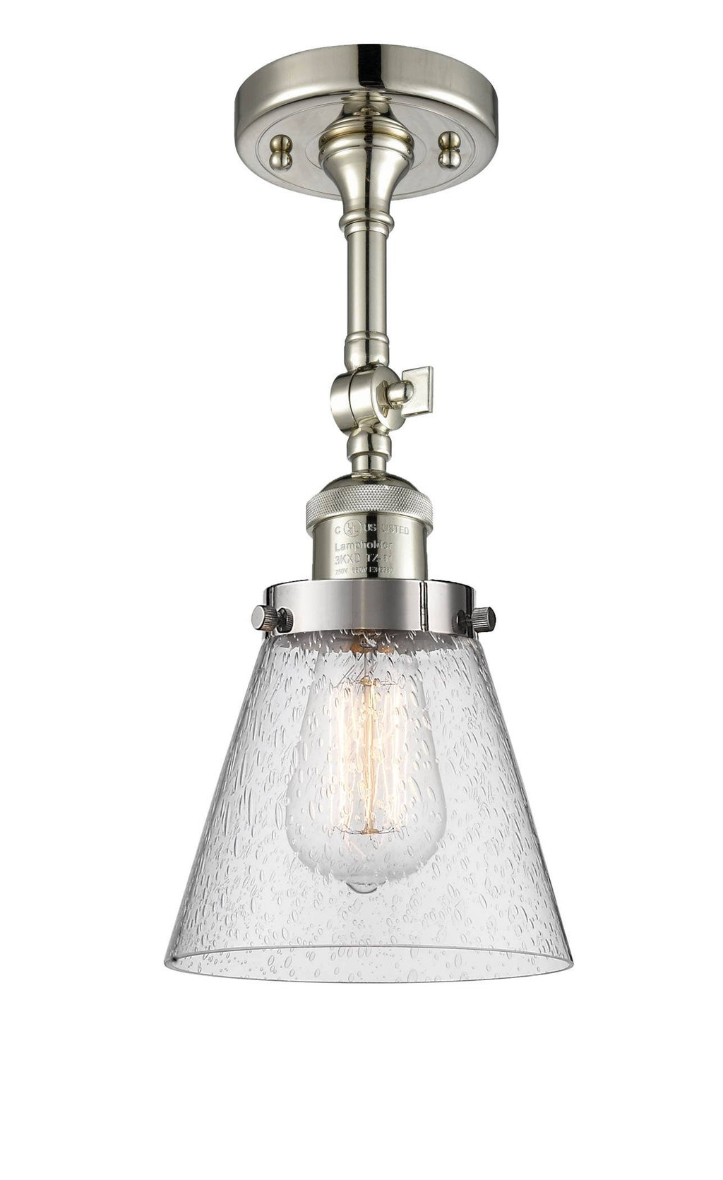 Nickel Semi Flush Mount Light C572455