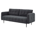Tufted Fabric Dark Grey Sofa D602197