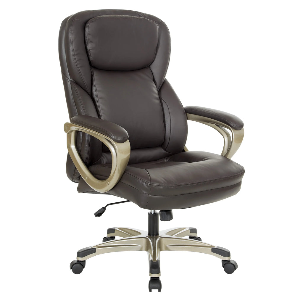 Cream Bonded Leather Executive Office Chair N99423