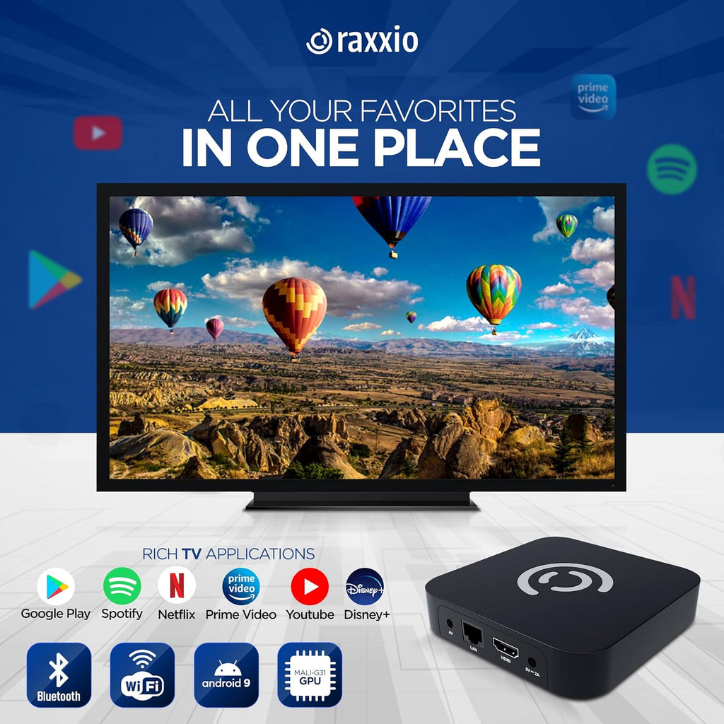 Android TV Box with 4K, 4GB RAM, 64 GB ROM, WiFi, USB 3.0, Bluetooth, HDMI Cable and Remote Control S9564