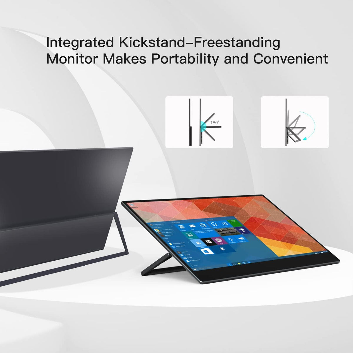 15.6" Portable Touchscreen Monitor with Kickstand 1080P Mini HDMI M788