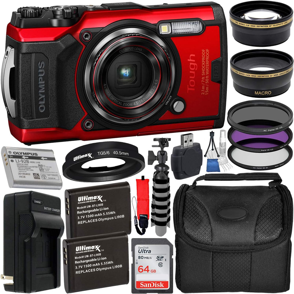 Tough Digital Camera with 64GB SDXC Memory Card K386183