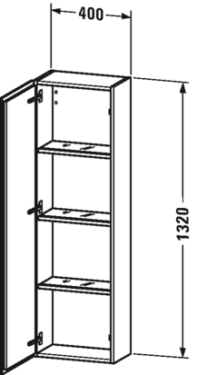 Semi-tall Cabinet with 1 Door U481292