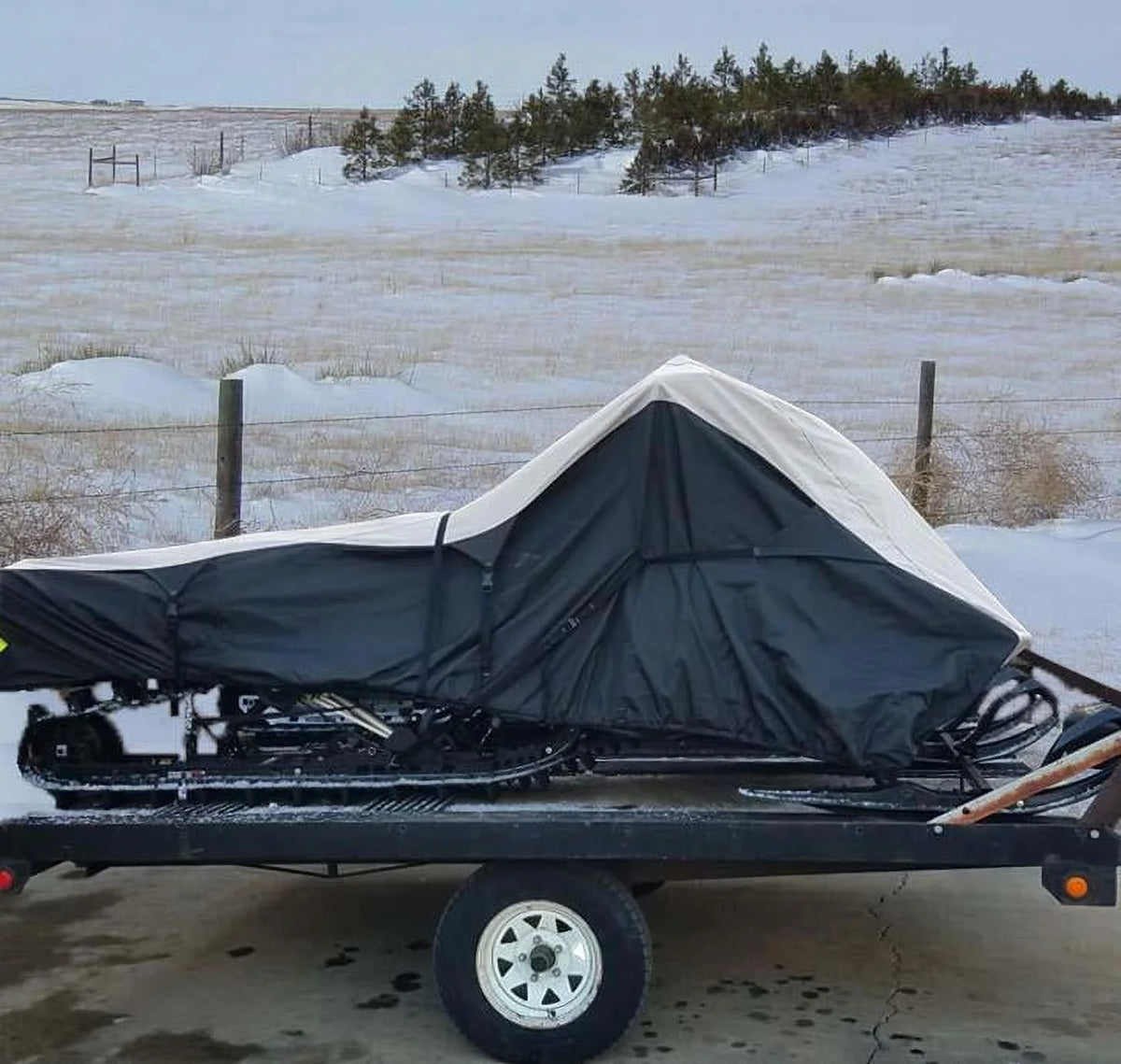 600D Snowmobile Travel and Storage Cover Q4378