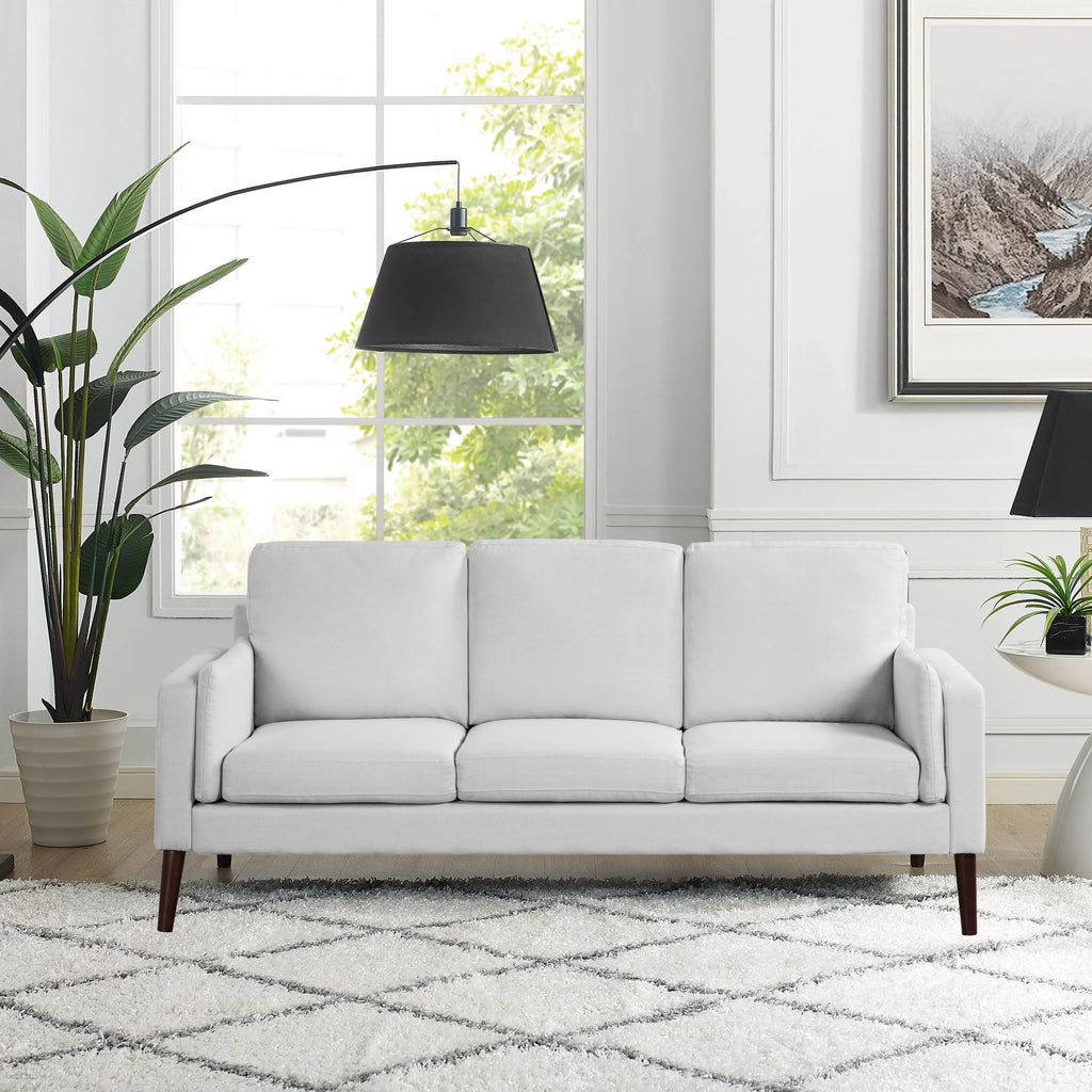Gray Upholstery Sofa with Side Pocket and USB Power V670047