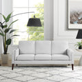 Gray Upholstery Sofa with Side Pocket and USB Power V670047