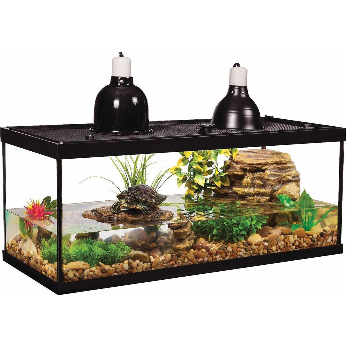 20 Gallons Aquatic Turtle Kit with Filter And Heating Lamps V411644