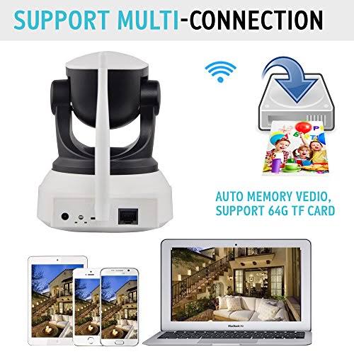 720p WiFi Security Camera with Pan/Tilt and 2-Way Audio Z284