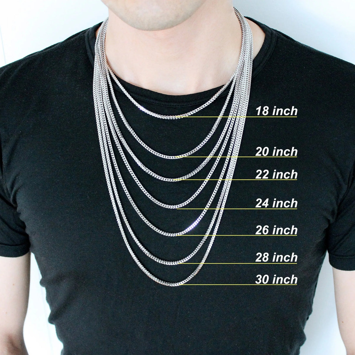 14k Yellow Gold Solid 8.5mm Figaro Chain Necklace 20" - 30" B3177