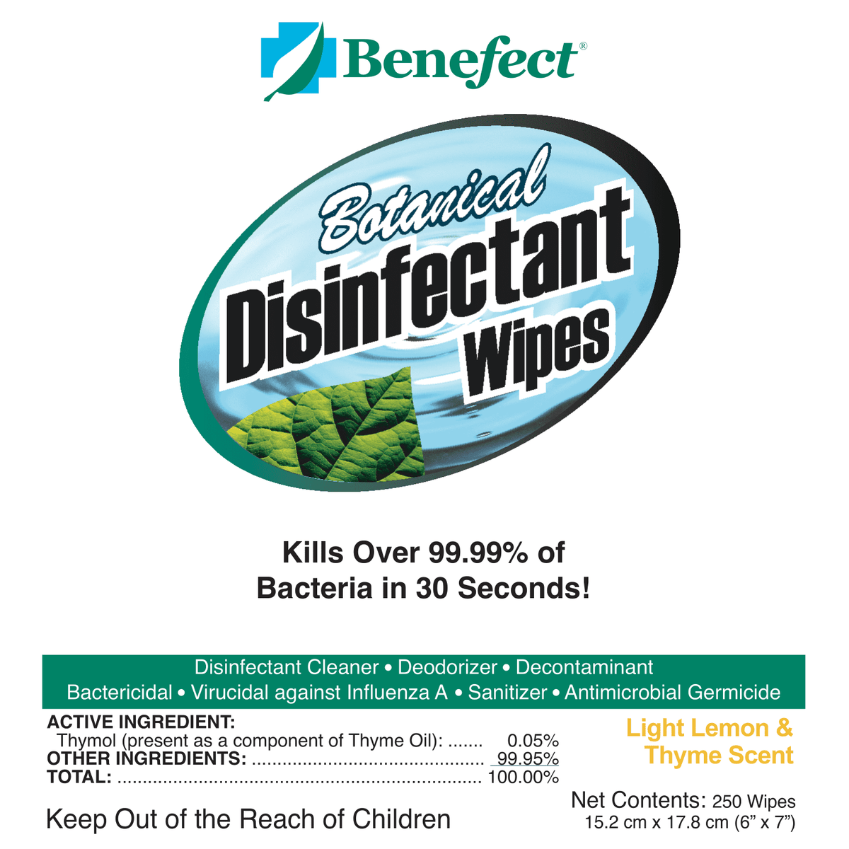 Botanical Disinfectant Wipes X334854