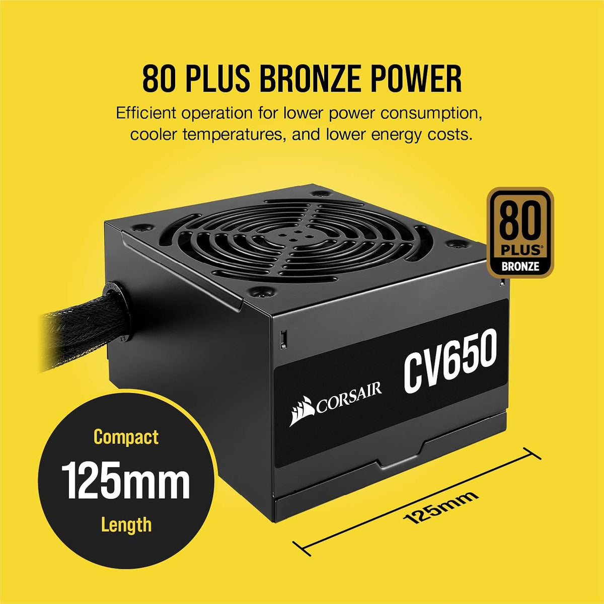 650 Watt 80 PLUS Bronze Non Modular Power Supply W5762