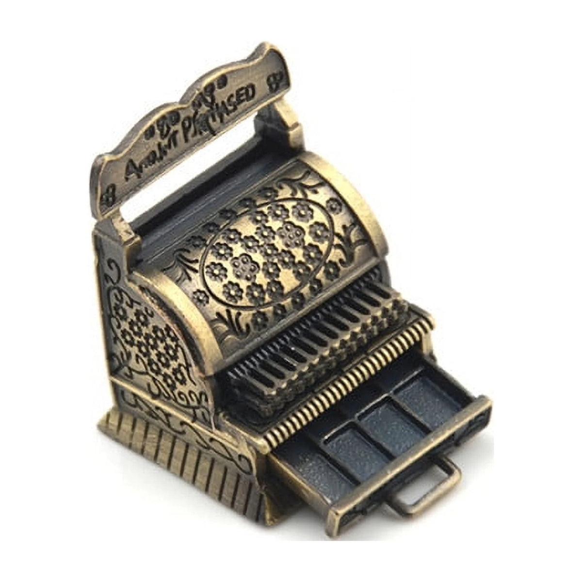 Vintage Metal Cash Register Dollhouse Miniature Furniture F429478