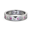 14K White Gold Eternity Band W460