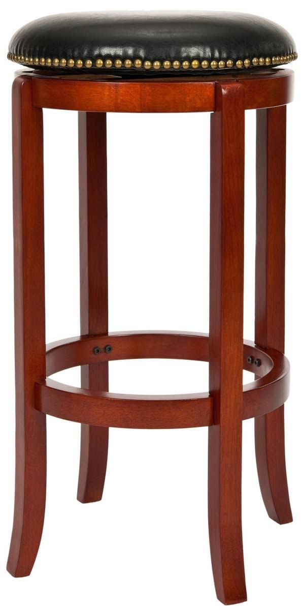 Cherry & Black Swivel Counter Stool J621