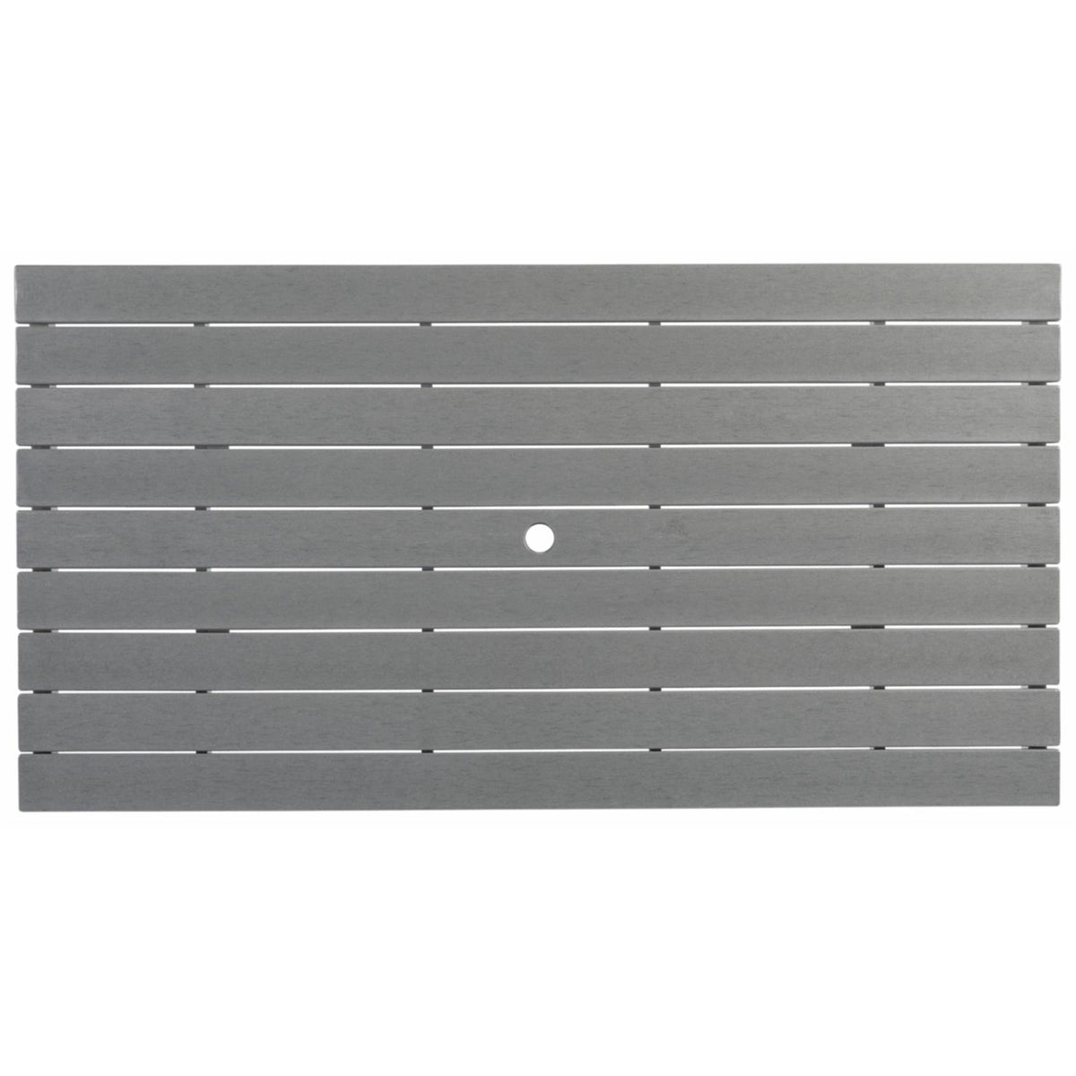 Gray and White Outdoor Plastic Dining Table S976348