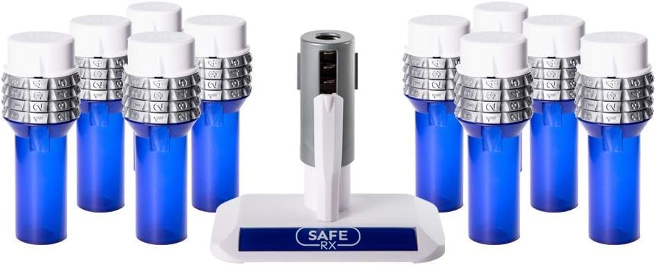 Locking Pill Bottle 10 Pack B9051