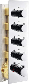 Brushed Nickel Thermostatic Shower Diverter Mixer Valve V14589
