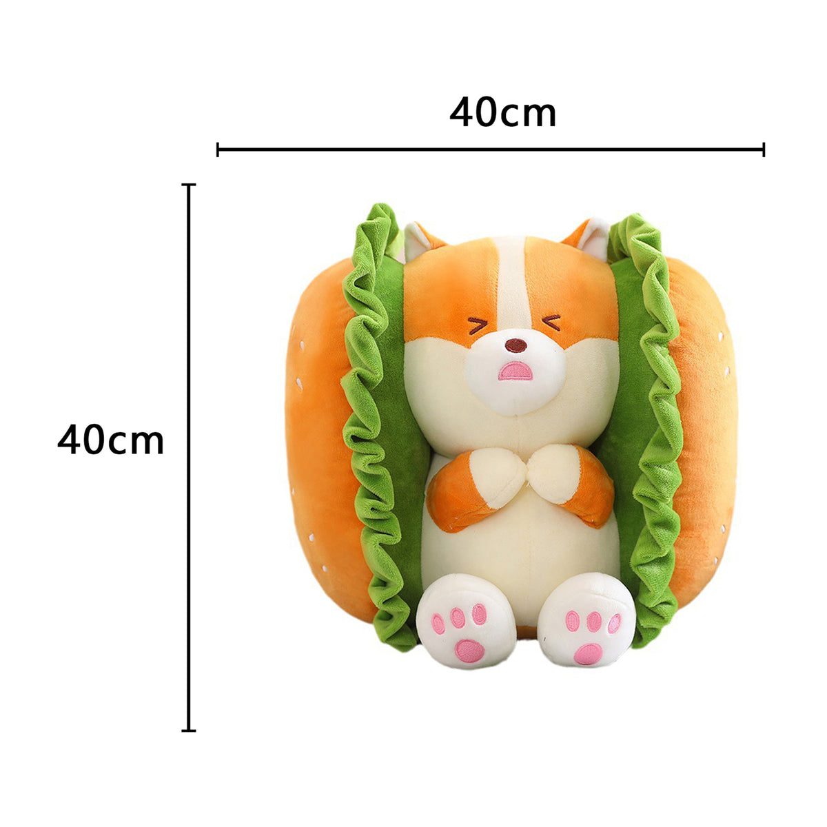 Fuzzy Hamburger Plush Toy J344797