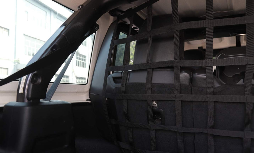 Car Trunk Isolation Net, Cargo Net for Jeep Wrangler JK and JL, JT 2007-2021 Pack of 2 B5497