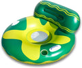 Green/Yellow Inflatable Swimming Pool Float Lounge Chair B7988