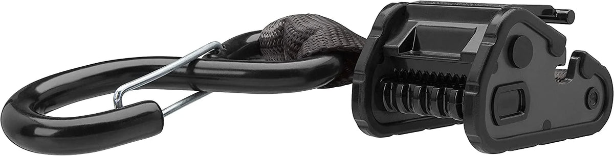 Cambuckle Tie Down, 1.5in x 8ft, 2100lb, Gray, 2 Pack N6943