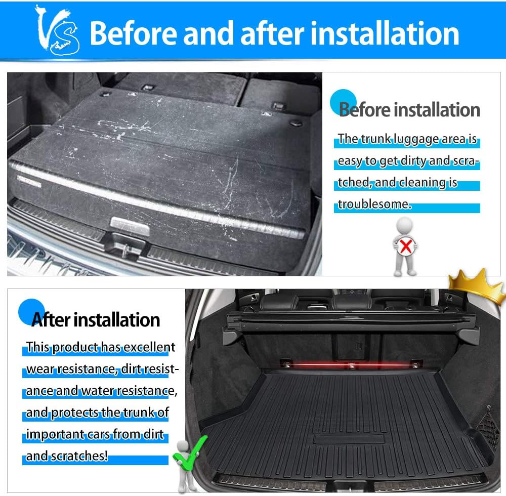 Trunk Mat Rear Cargo Liner TPO Pack of 2 V544