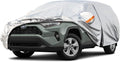 6 Layers Waterproof Car Cover with Zipper Cotton/Silver R92248