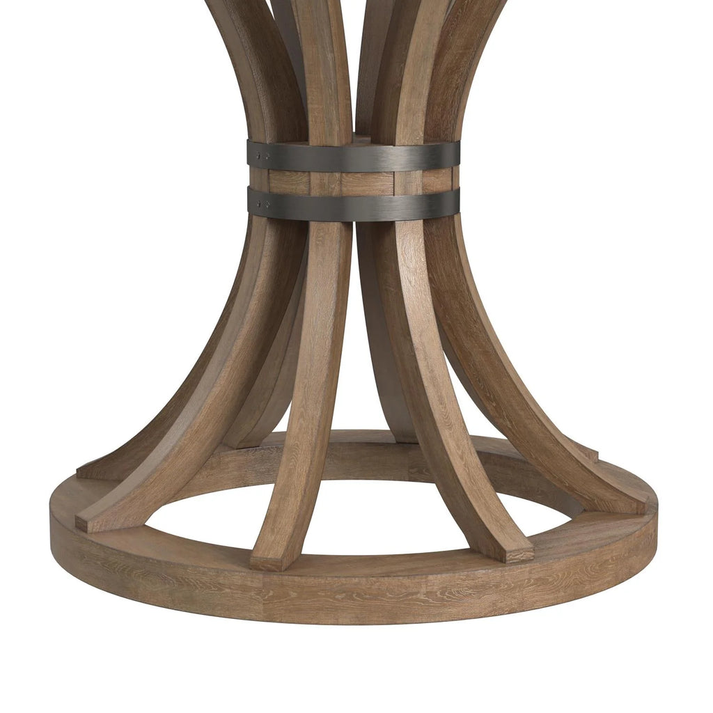 Brown Round Wood Dining Table T3269