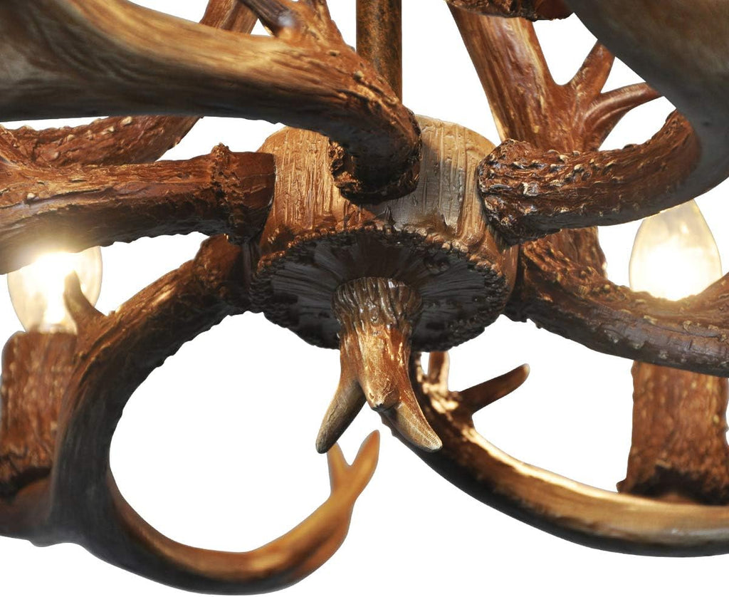 Antler Chandelier 6 Light Deer Horn Ceiling Light N2223