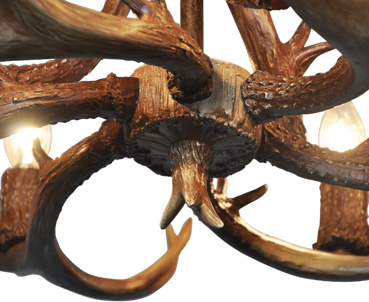 Antler Chandelier 6 Light Deer Horn Ceiling Light N2223