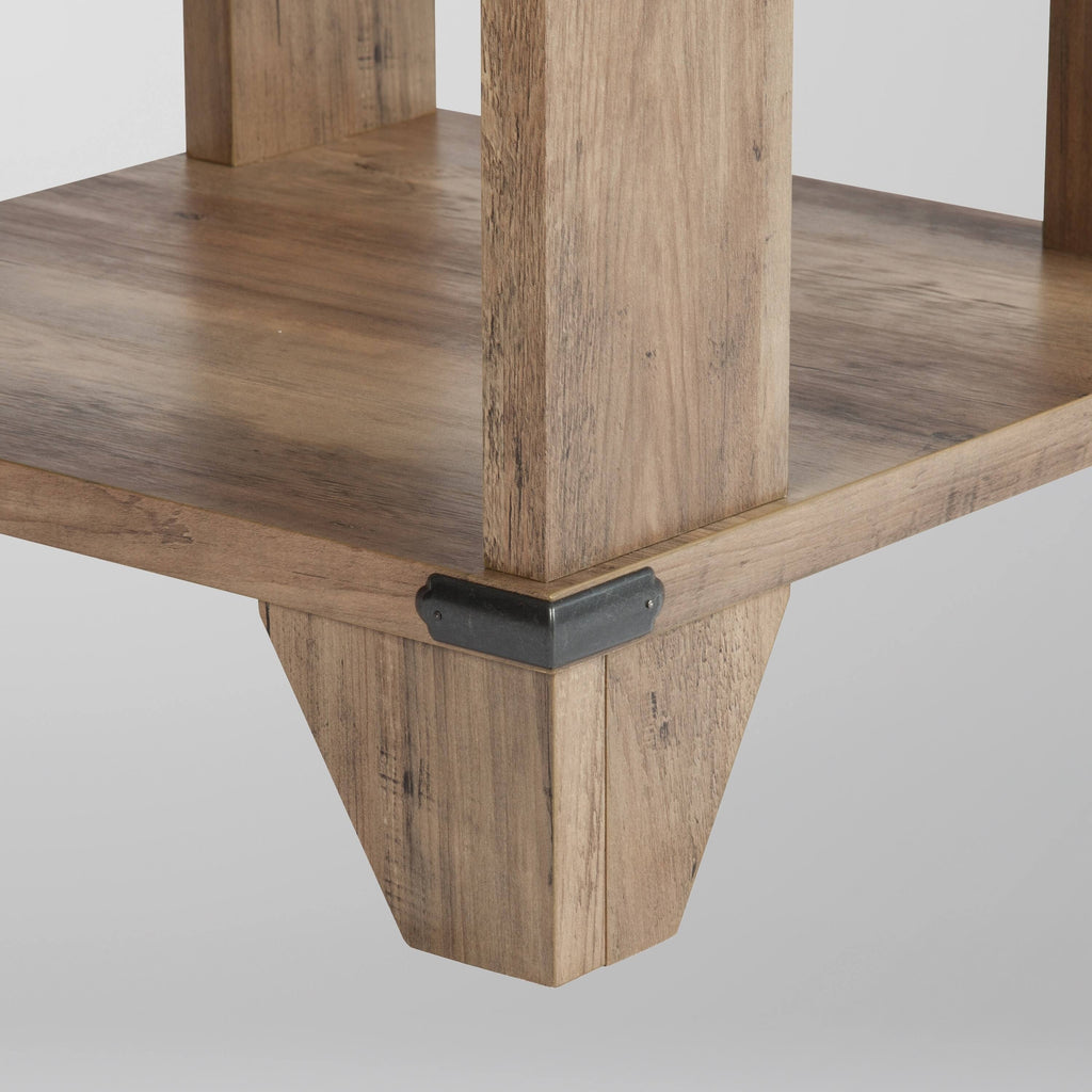Rustic Oak End Table (Set of 2) D3335