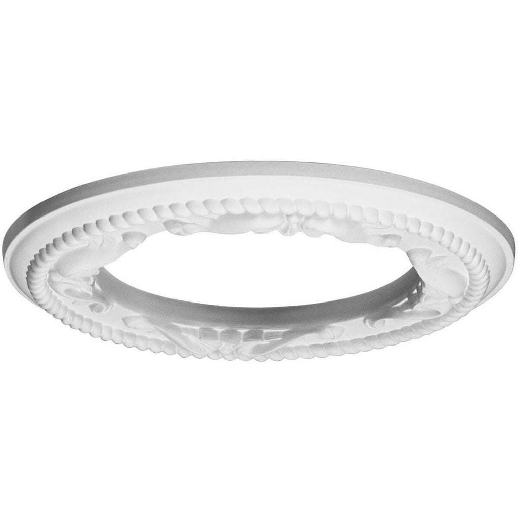 Roped Medway Ceiling Medallion, Hand-Painted Ultra Pure White Q6271