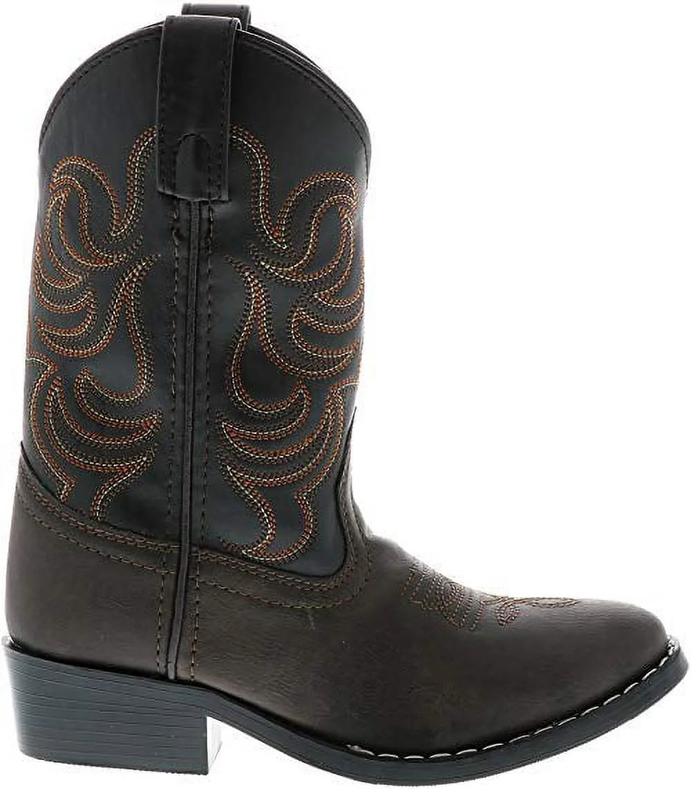 Brown/Black Western Cowboy Boots D90131