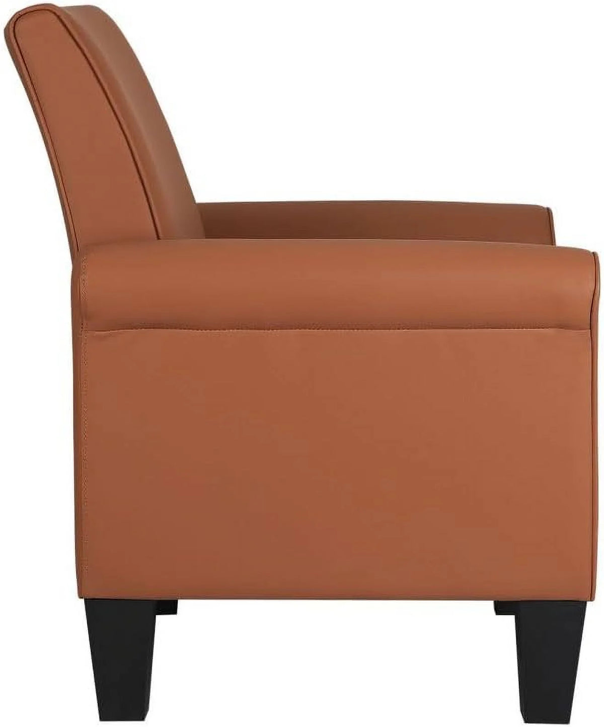 Espresso Faux Leather Accent Chair W261539