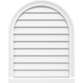 Round Top Surface Mount PVC Gable Vent with Brickmould A2583