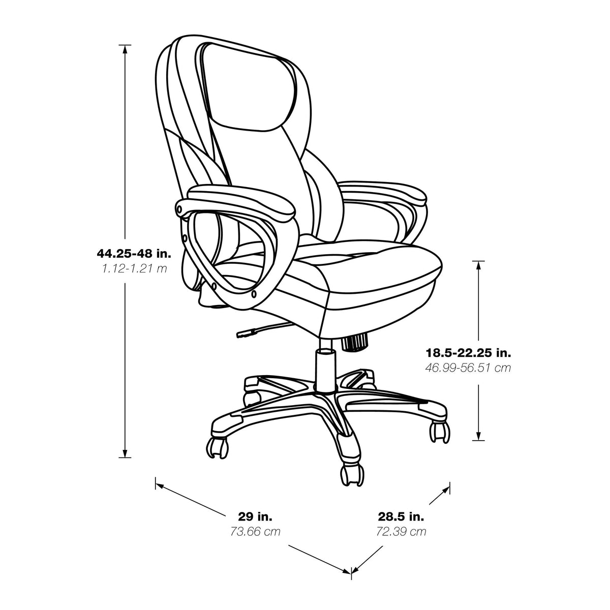 Cream Bonded Leather Executive Office Chair N99423