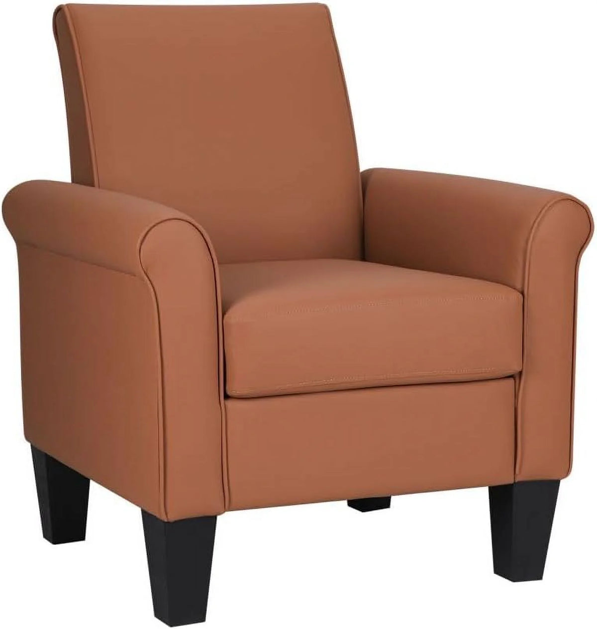 Espresso Faux Leather Accent Chair W261539